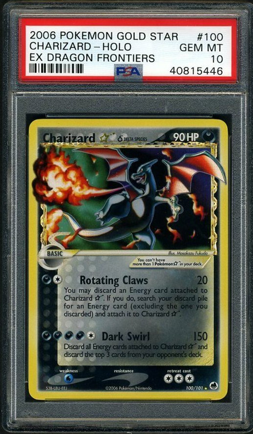 Dragon Frontiers Gold Star Holo Charizard